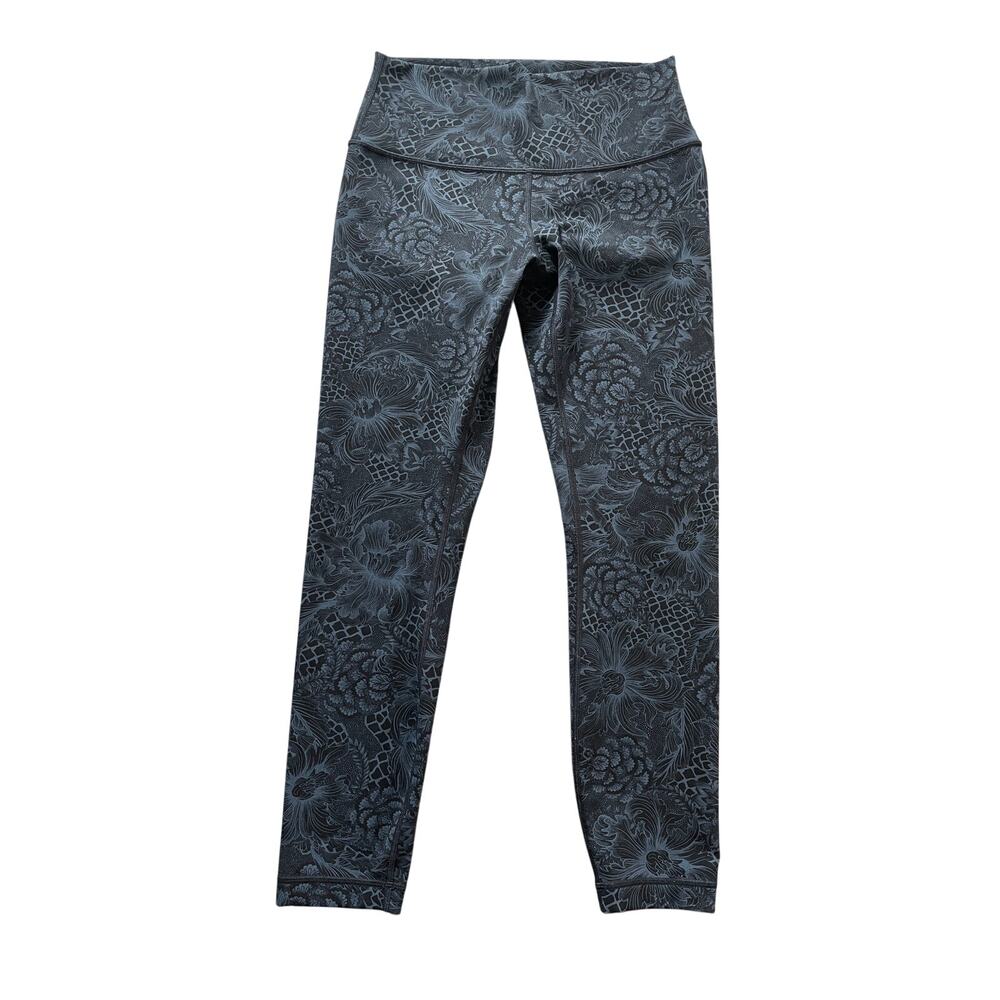 Lululemon Wunder Under Hi-Rise 7/8 Tight Leggings Full-On Luxtreme 25 Blue Black - Picture 6 of 7
